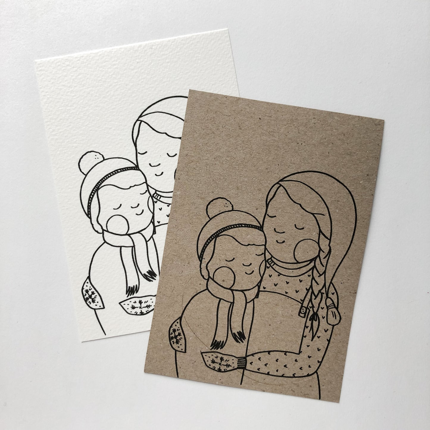 Julekort med juleklem